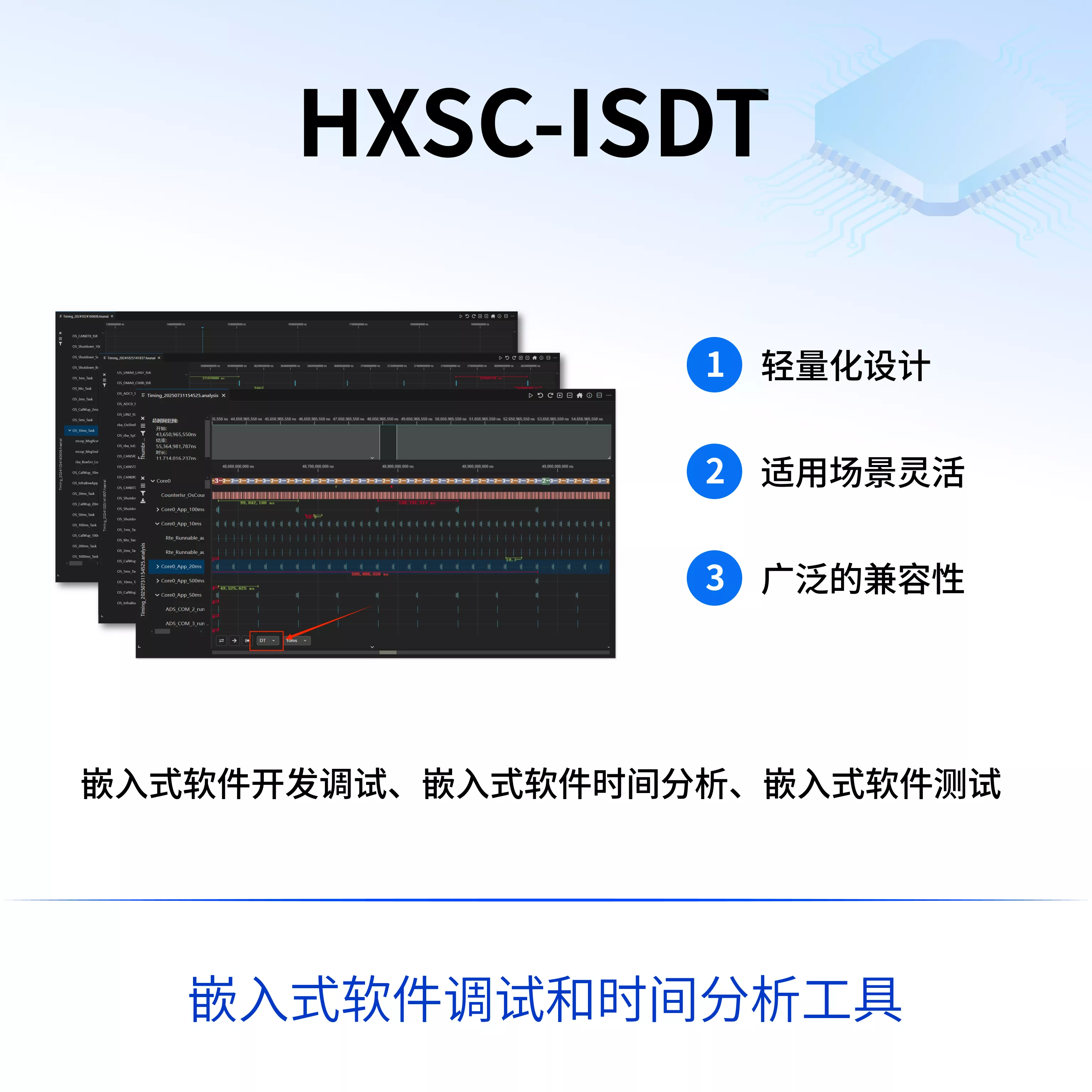 HXSC-ISDT - 嵌入式软件调试和时间分析工具